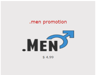 $4.99 .MEN Domain Promos and Deals