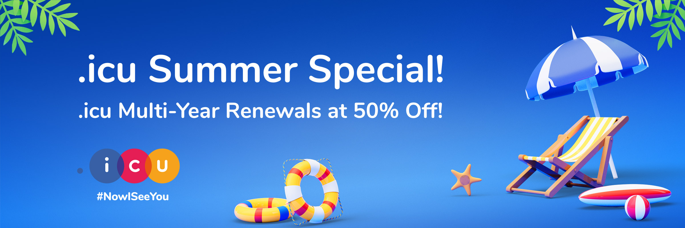 Gateway to Digital Success with .icu Domains! 50% OFF on multi-year renewals
