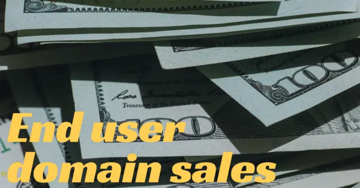 11 latest end user domain name sales