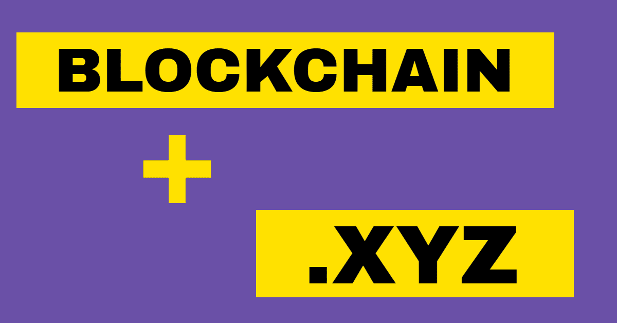 Blockchain Thursday, .xyz Domain Names, Join Generation XYZ  | NiceNIC.NET
