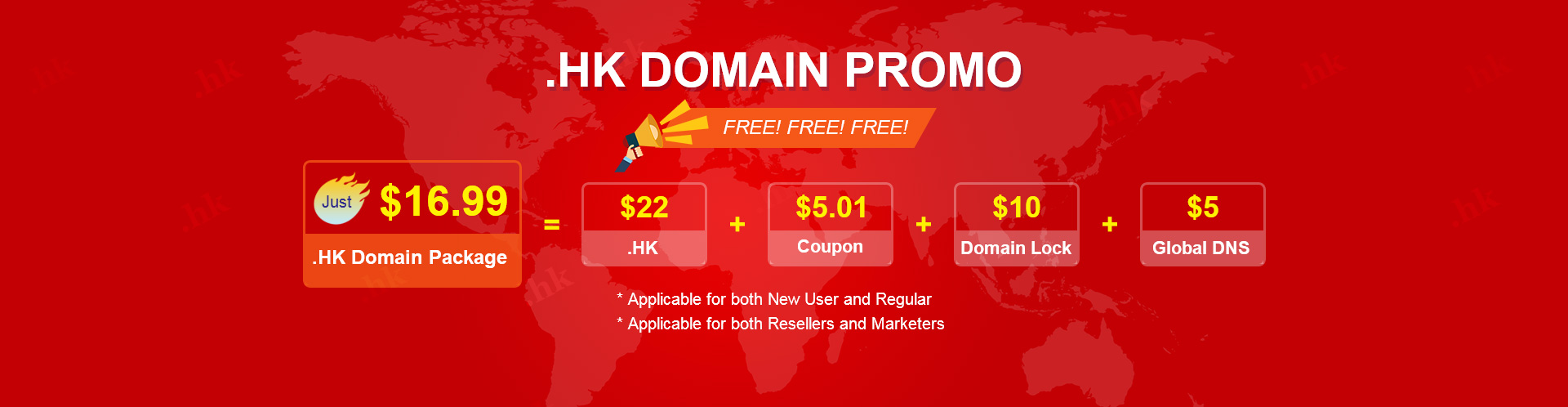 What is the difference between .hk domain name and com.hk domain name? Where can I register cheaply?