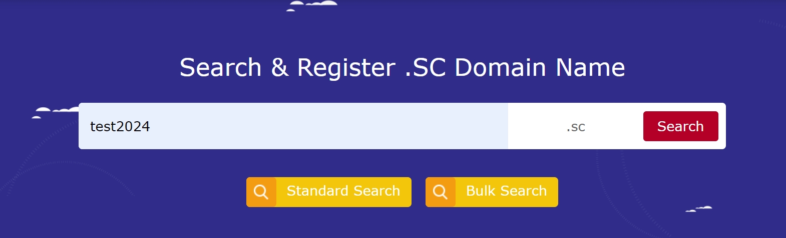 What is the quick way to register a .sc domain name? What are its advantages?