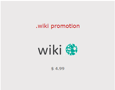 Where can I register a .wiki domain in 2 steps?
