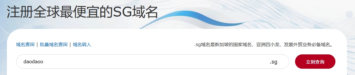 .sg域名