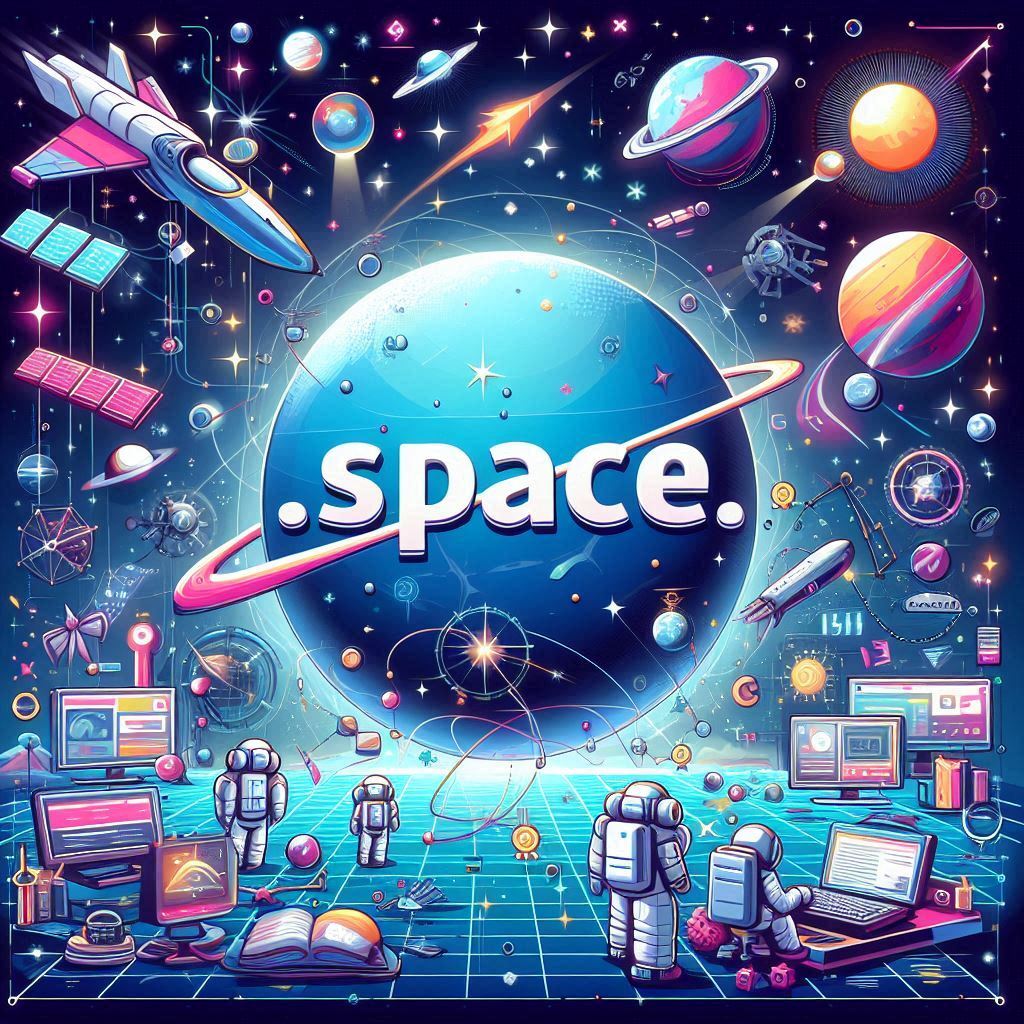 Why is .space domain suitable for technology companies?