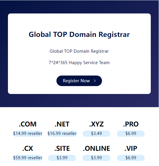 Promos and Deals - 16% discount offer on .NET domain registration