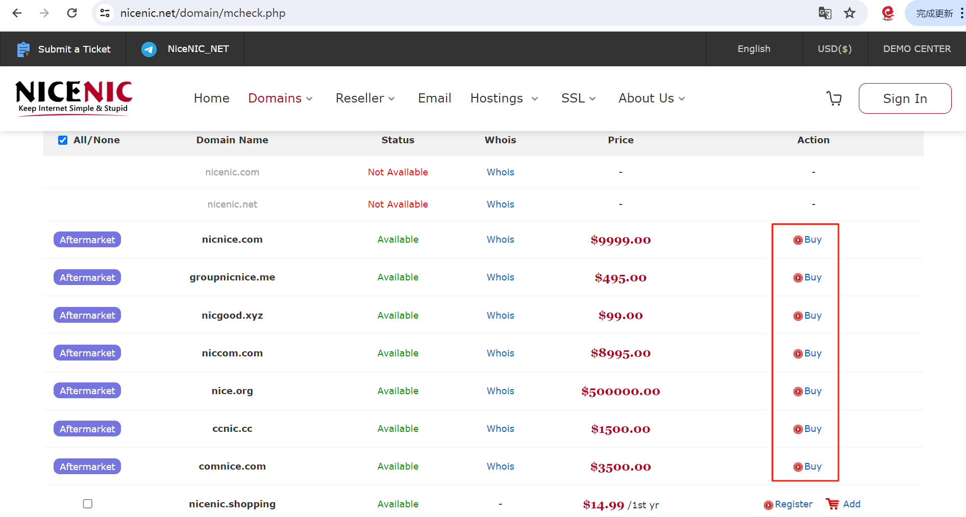 Buy Premium Domain Names Instantly at NiceNIC.NET – Your Trusted Aftermarket Marketplace Buy Premium Domain Names Instantly at NiceNIC.NET – Your Trusted Aftermarket Marketplace