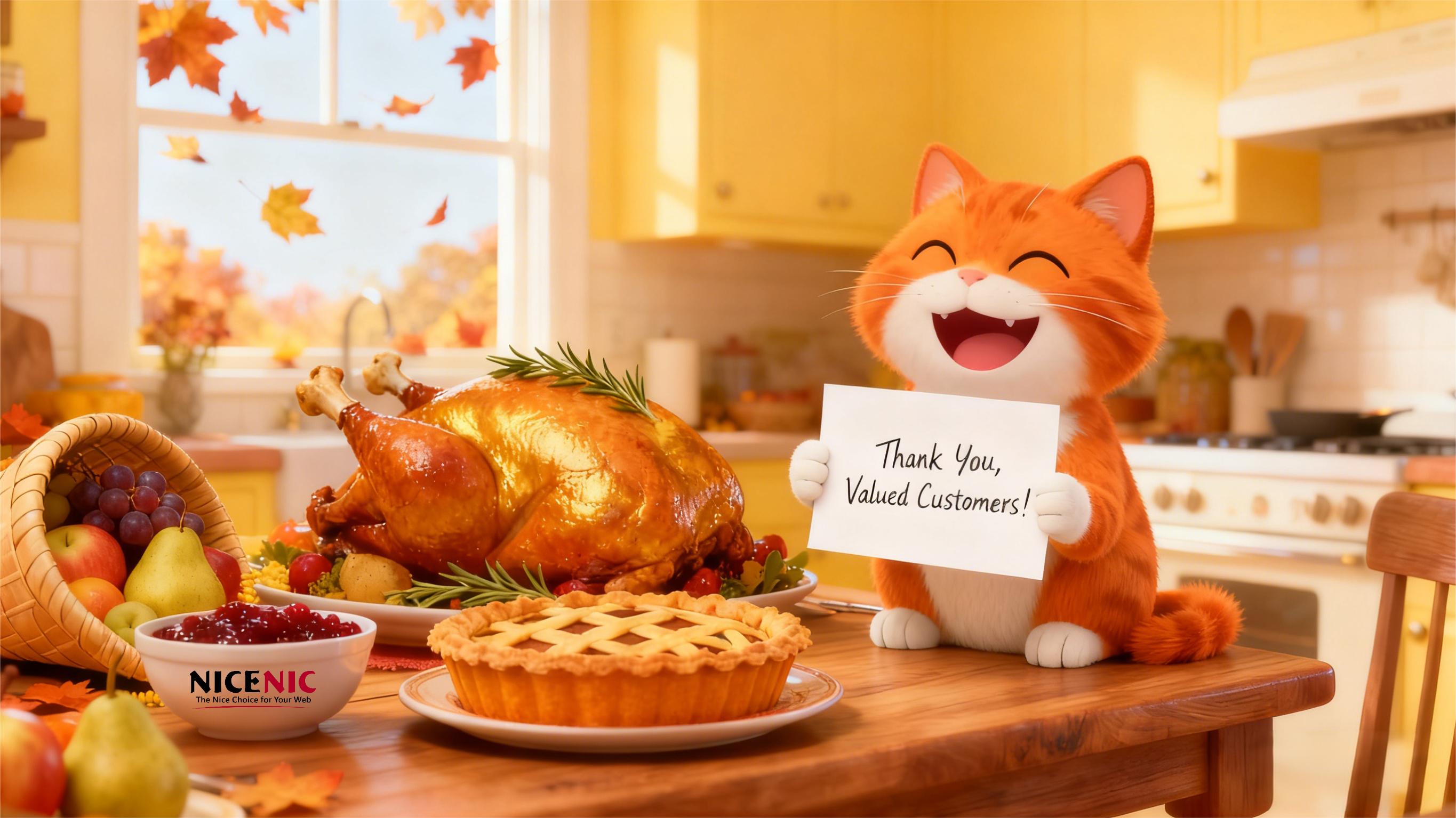 Happy Thanksgiving 2025, dear valued customers and partners of NiceNIC