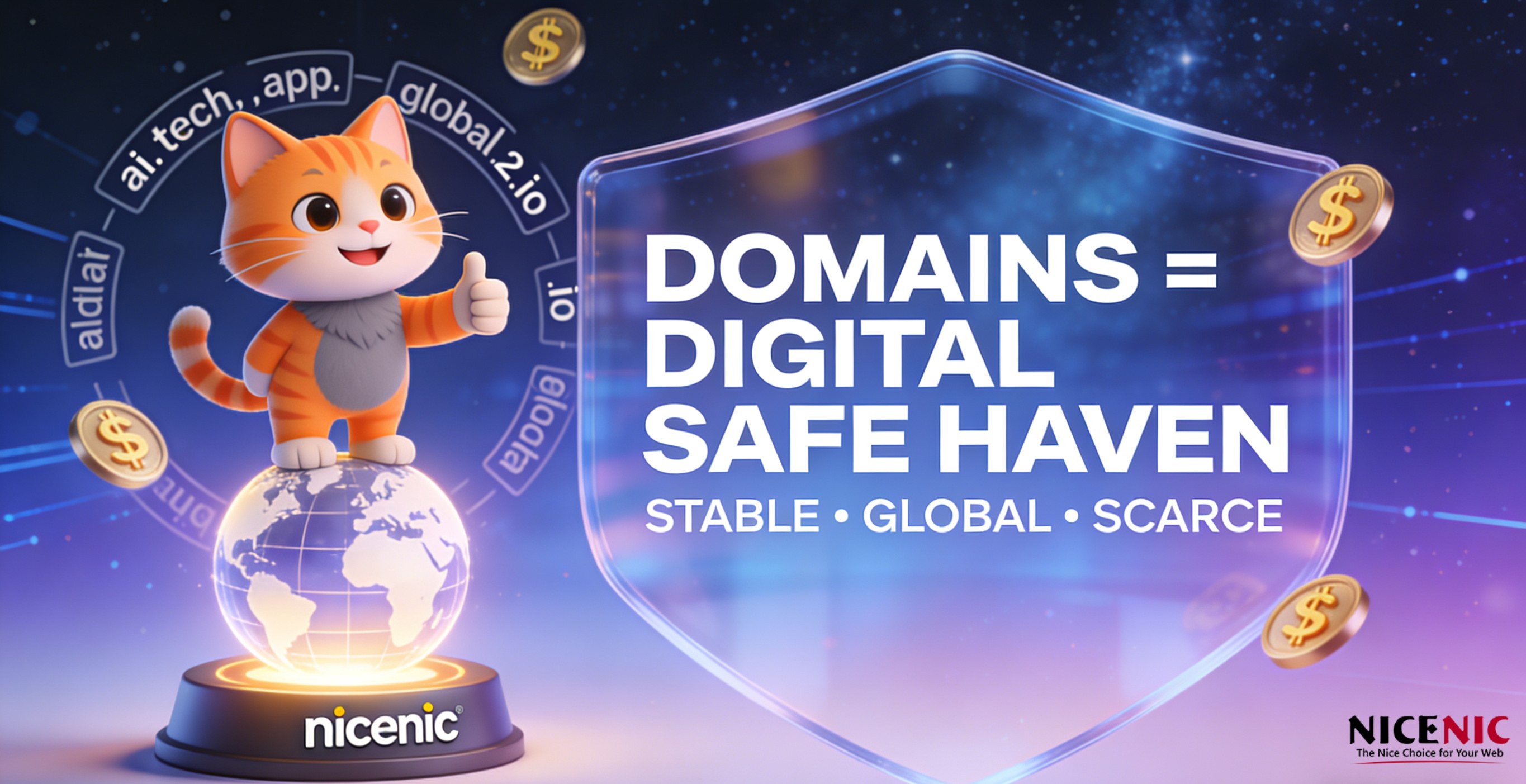 Global Economic & Tech Volatility Accelerates Digital Asset Planning — Why Domains Are Becoming the New “Safe-Haven Asset,” and How Nicenic Helps Brands Secure Their Global Identity