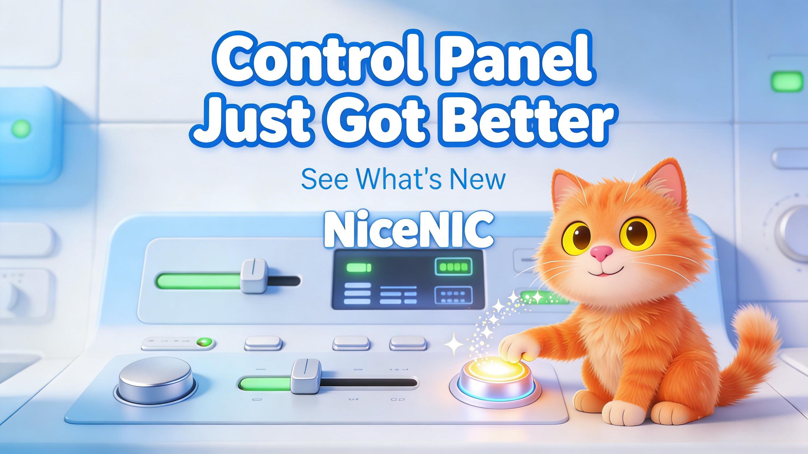 NiceNIC Control Panel Just Got Better, See What's New