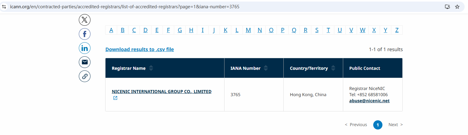 ICANN-accredited registrar
