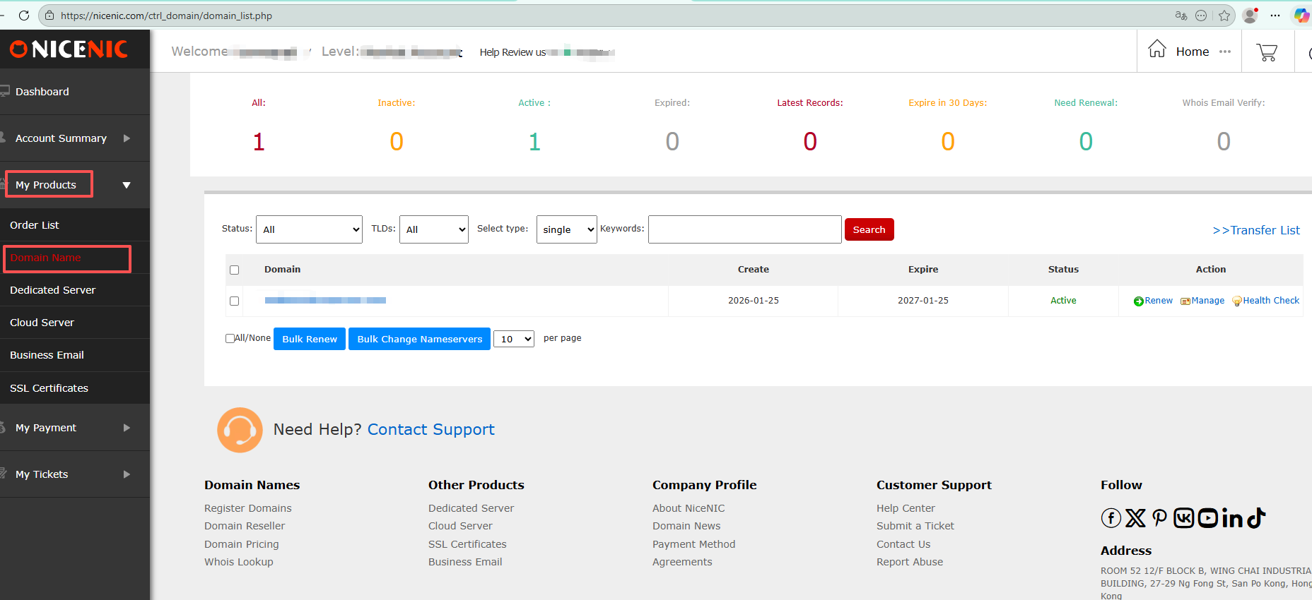 NiceNIC- domain name