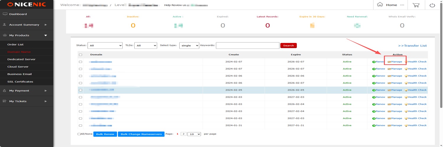 NiceNIC-Регистрация personal nameserver2