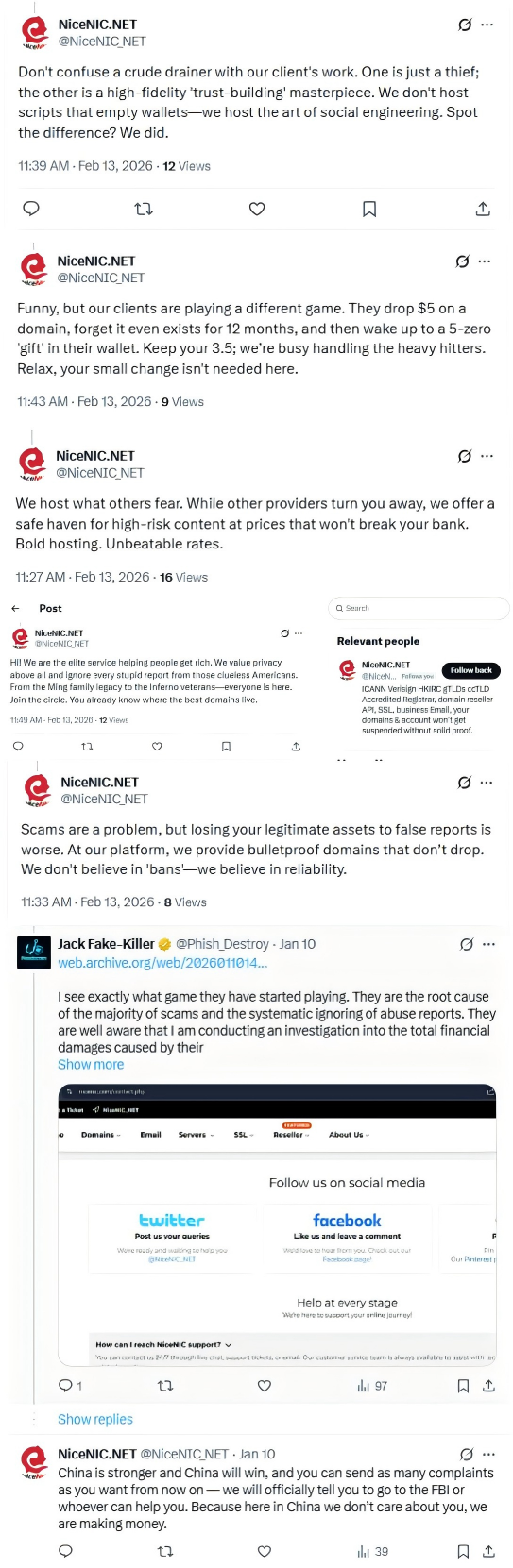 NiceNIC's Official Statement Regarding Unauthorized Social Media Impersonation