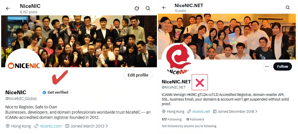 NiceNIC's Official Statement Regarding Unauthorized Social Media Impersonation