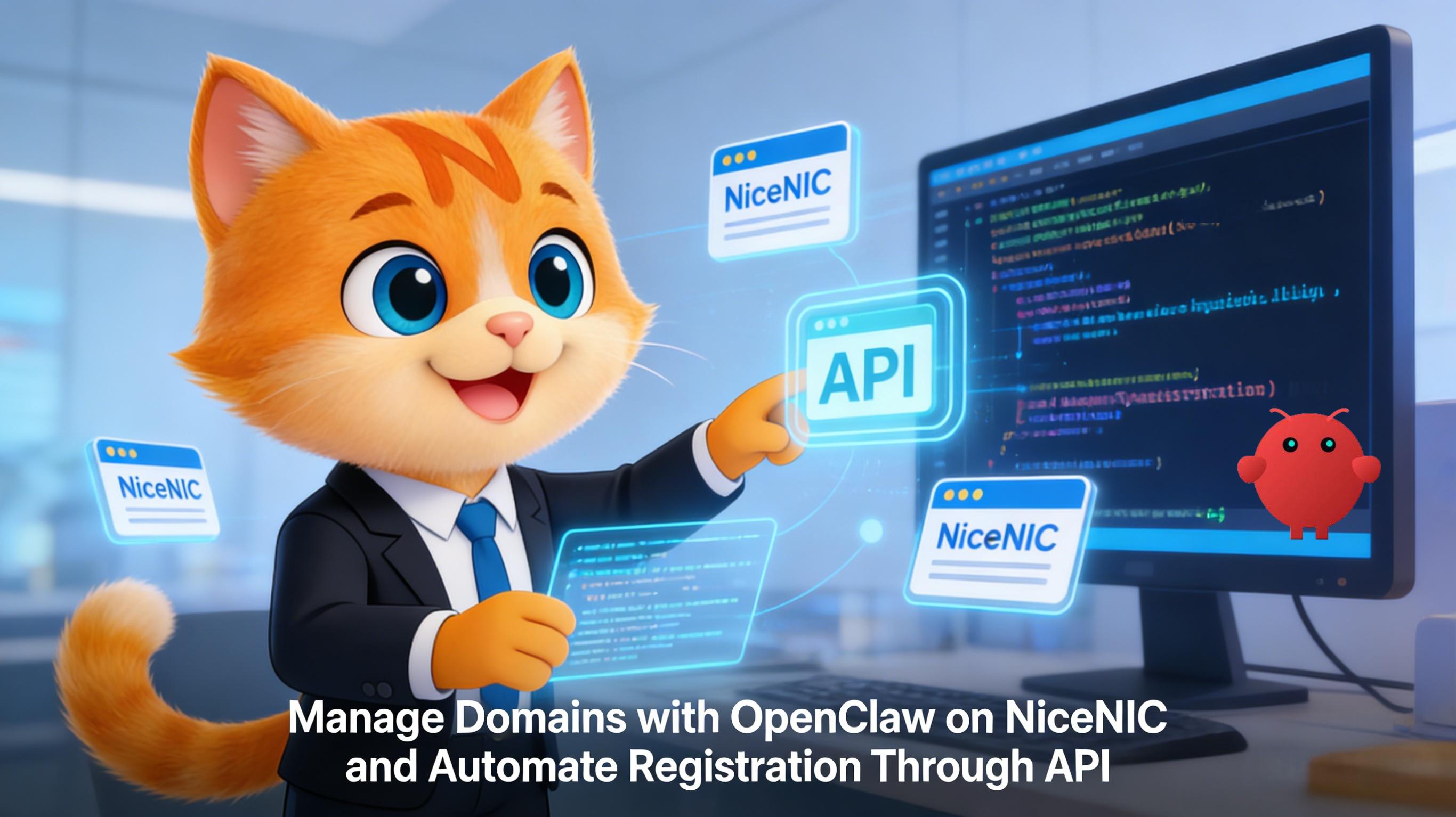 Manage Domains with OpenClaw on NiceNIC and Automate Registration Through API