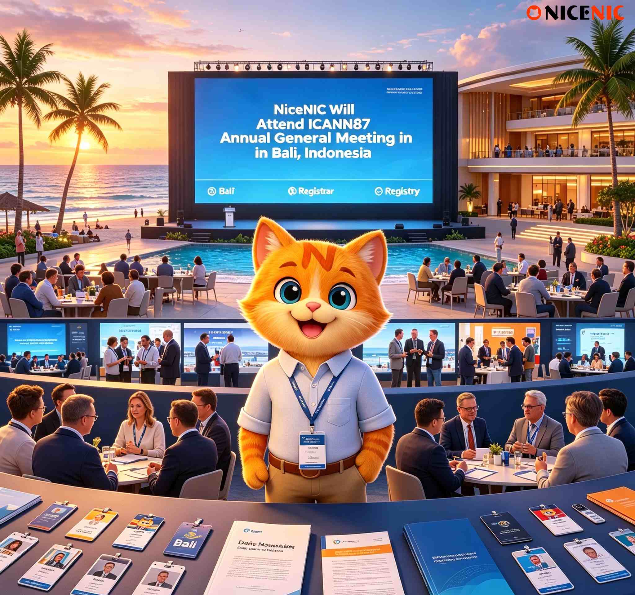 NiceNIC Founder May Fung and CEO Helen H. to Attend ICANN87 Annual General Meeting in Bali, Indonesia
