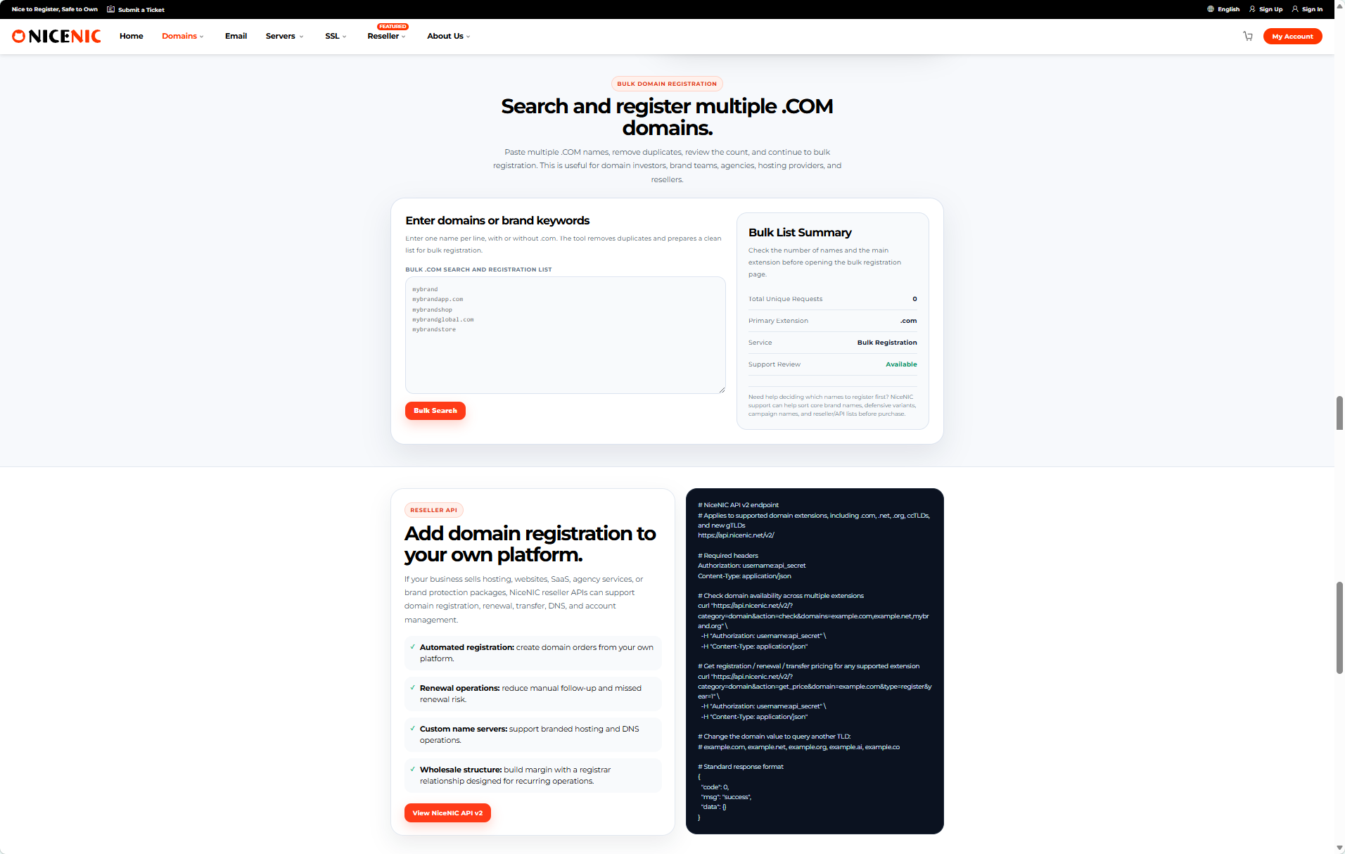 Why NiceNIC's Upgraded .COM Page Is Built for Real Domain Buyers