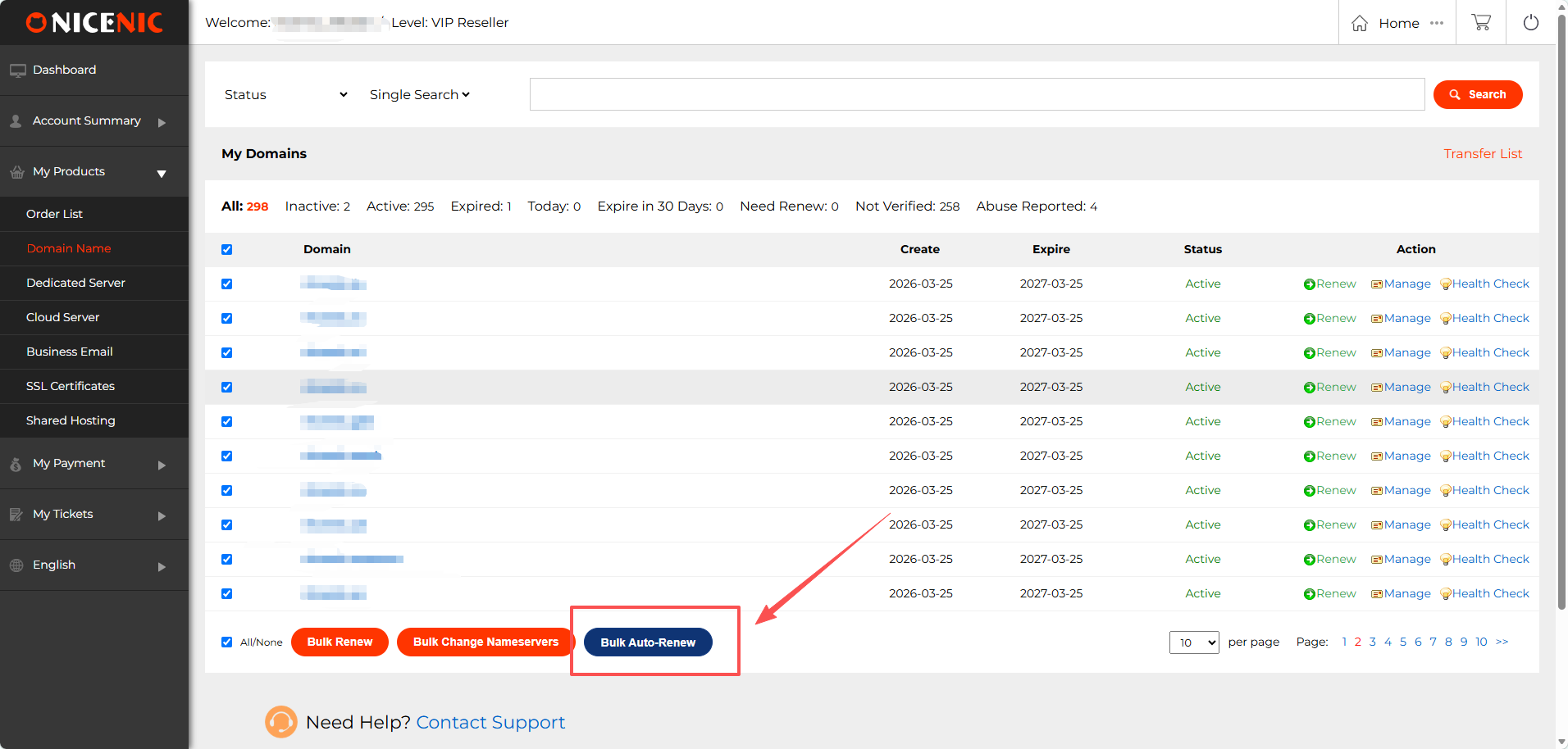 How to Set Up Bulk Auto-Renewal for Your Domains