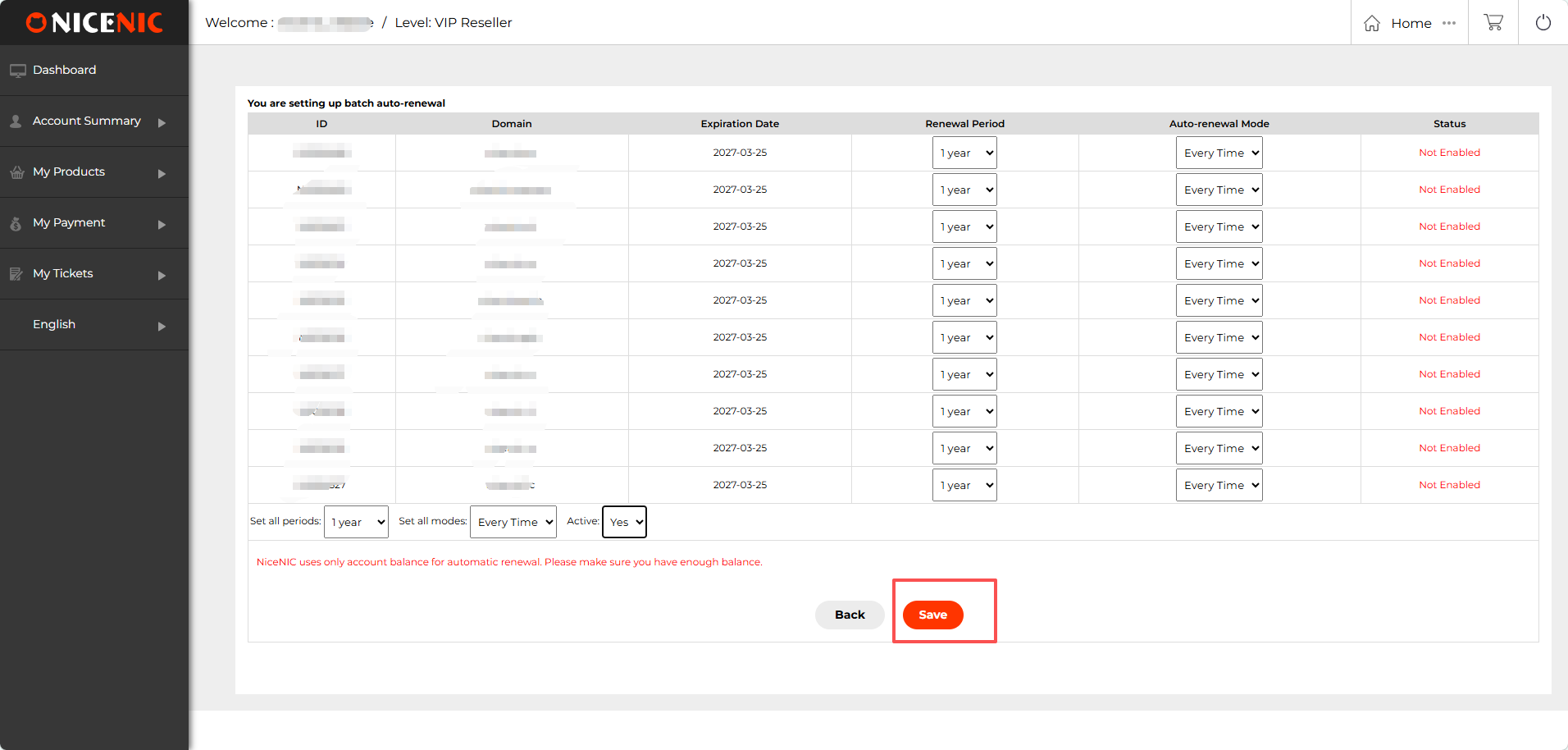 How to Set Up Bulk Auto-Renewal for Your Domains