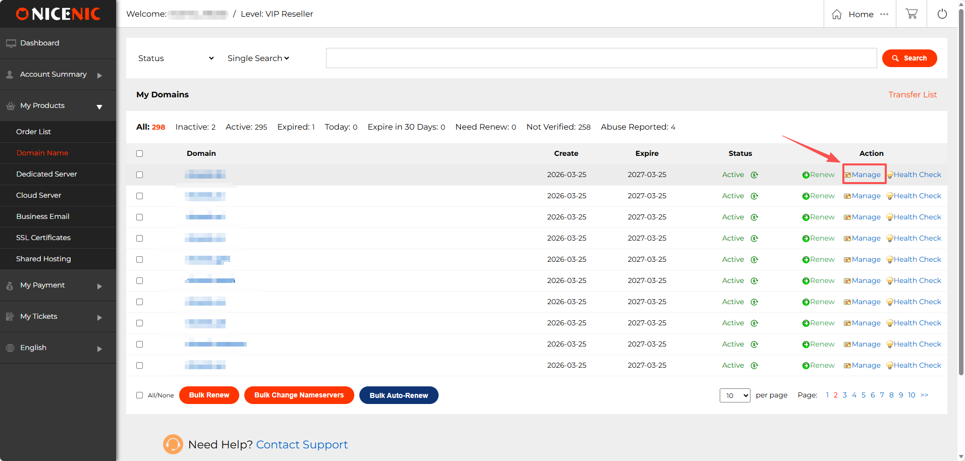 How to Set Up or Turn Off Auto-Renewal for a Single Domain