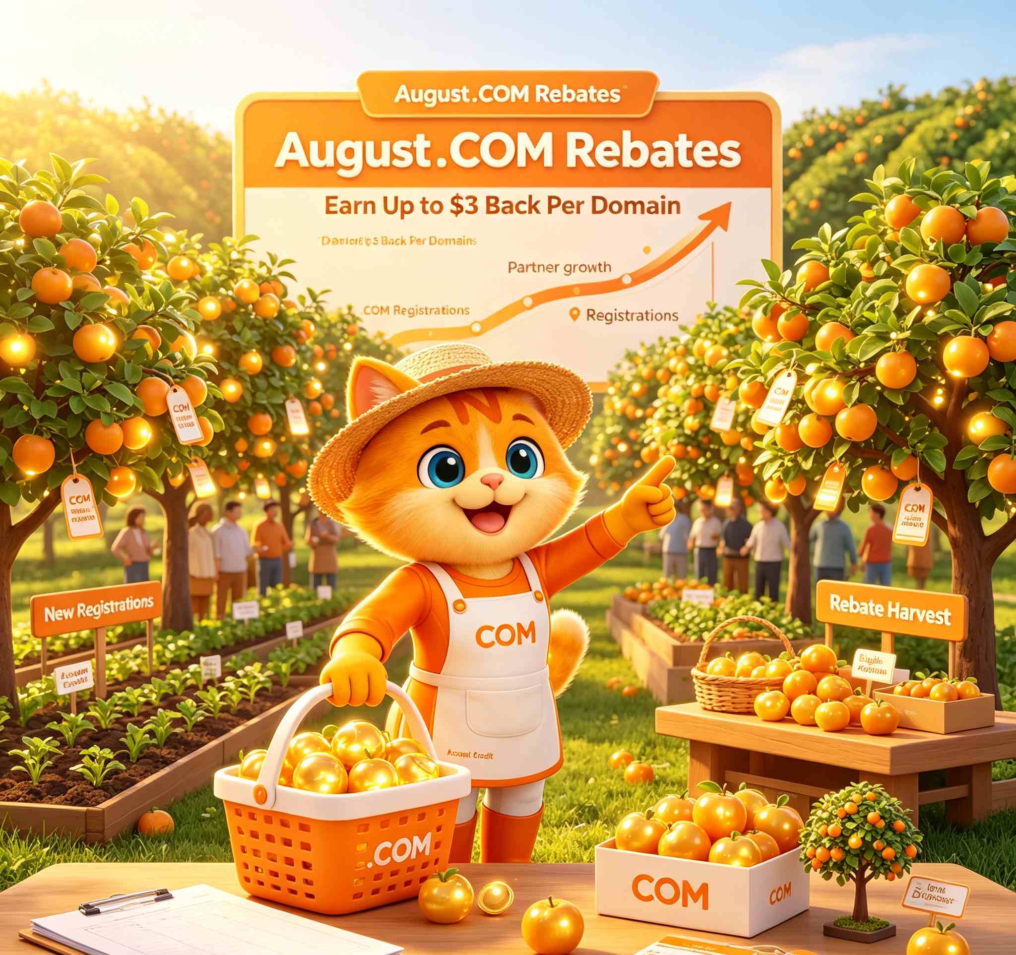 August .COM Rebates: Earn Up to $3 Back Per Domain
