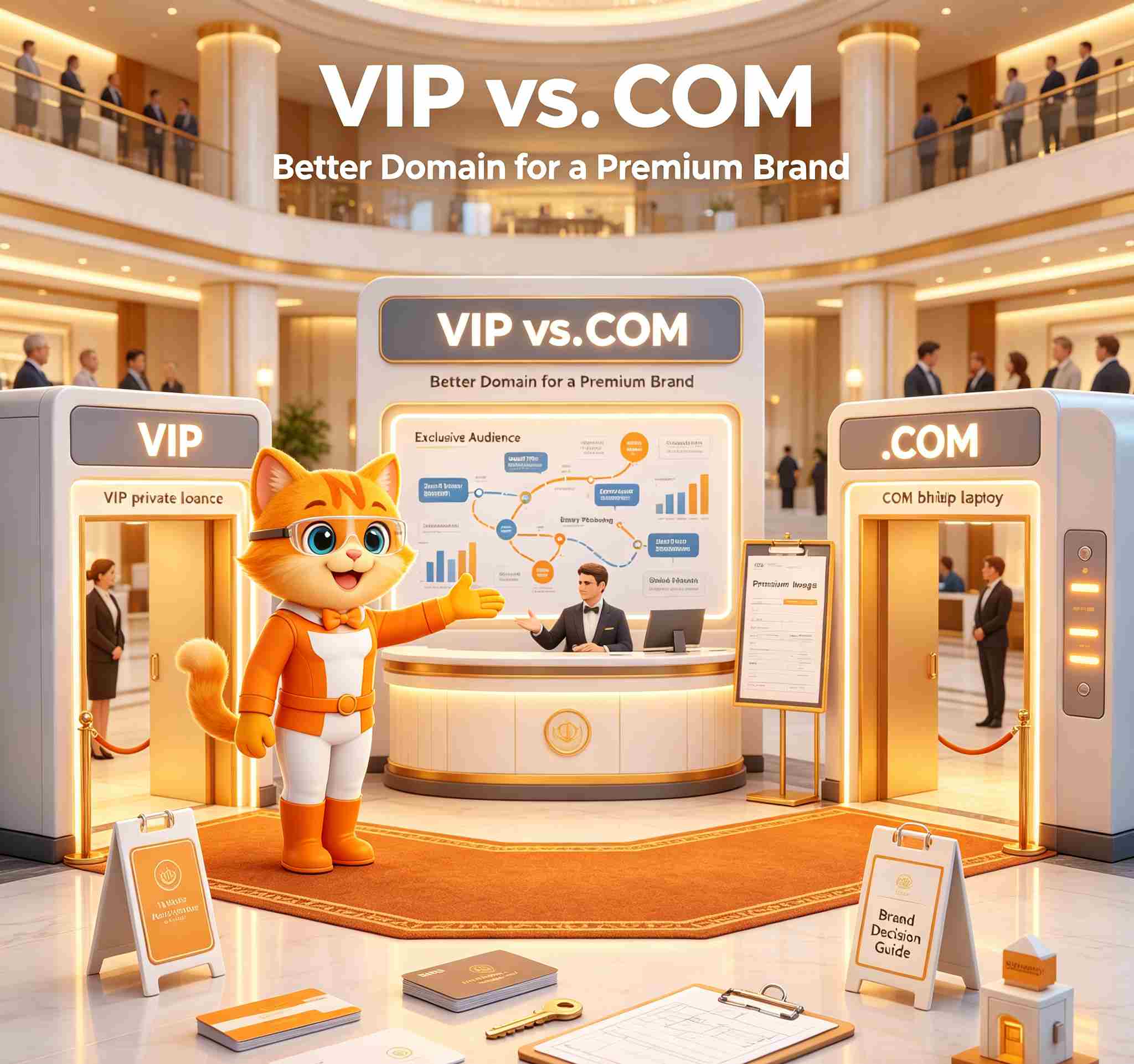 .VIP vs .COM: Which Domain Is Better for a Premium Brand? .VIP vs .COM: Which Domain Is Better for a Premium Brand?