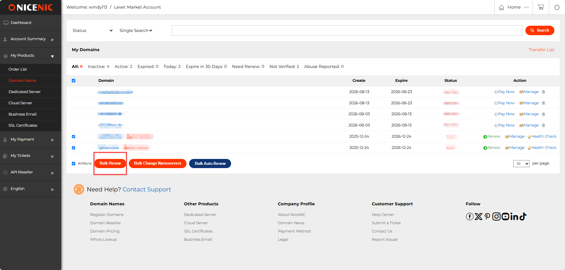 Bulk Domain Registration, Transfer & Renewal with NiceNIC