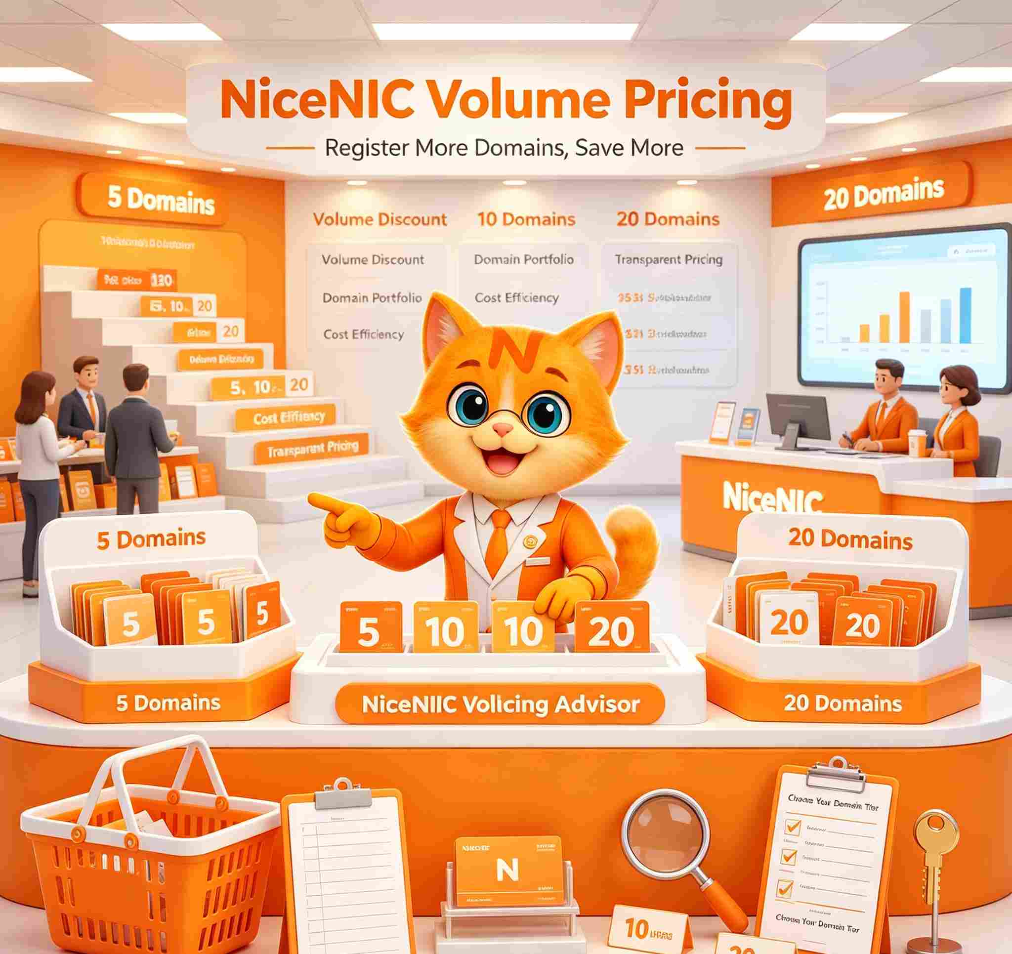 Registering 5, 10 or 20 Domains? How NiceNIC Volume Pricing Works