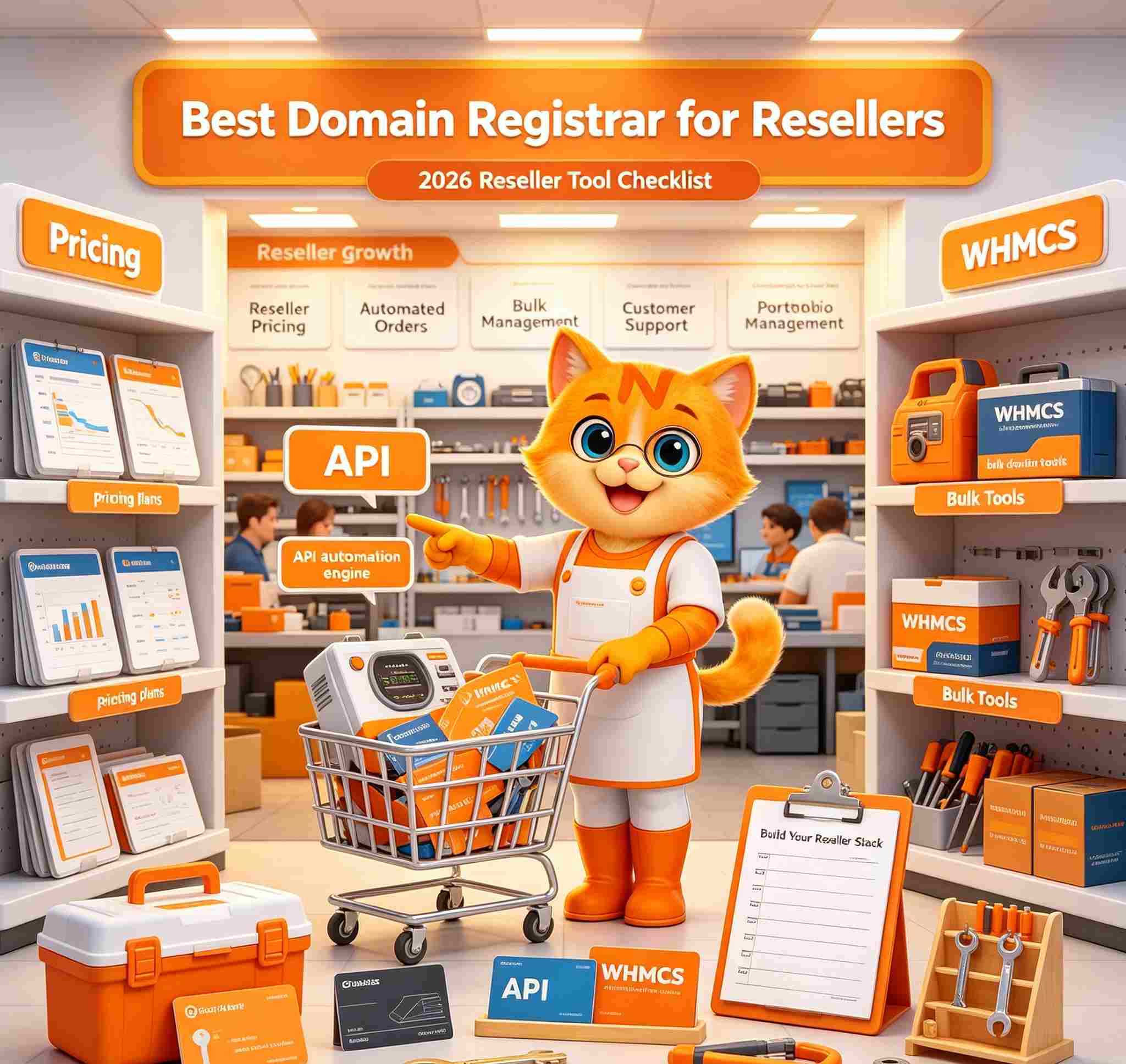Best Domain Registrar for Resellers in 2026: Pricing, API, WHMCS & Bulk Tools