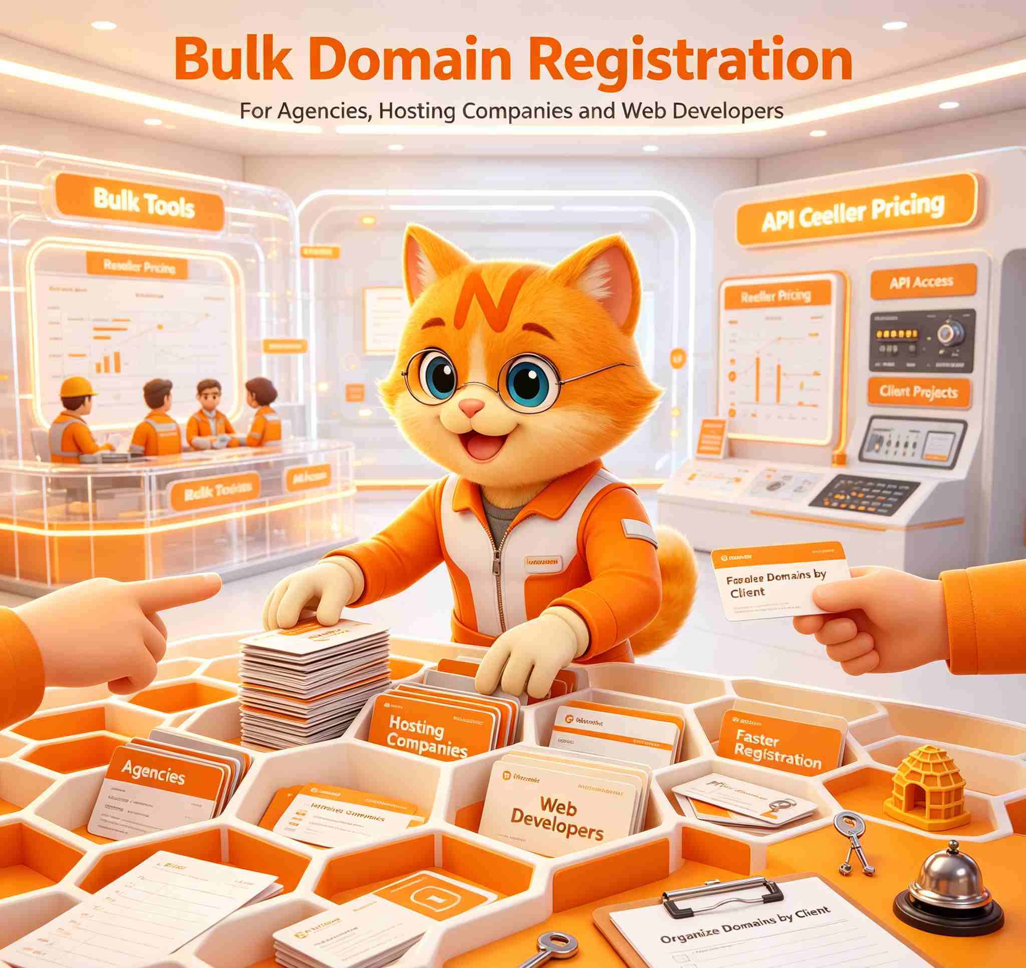 Bulk Domain Registration for Agencies, Hosting Companies and Web Developers Bulk Domain Registration for Agencies, Hosting Companies and Web Developers