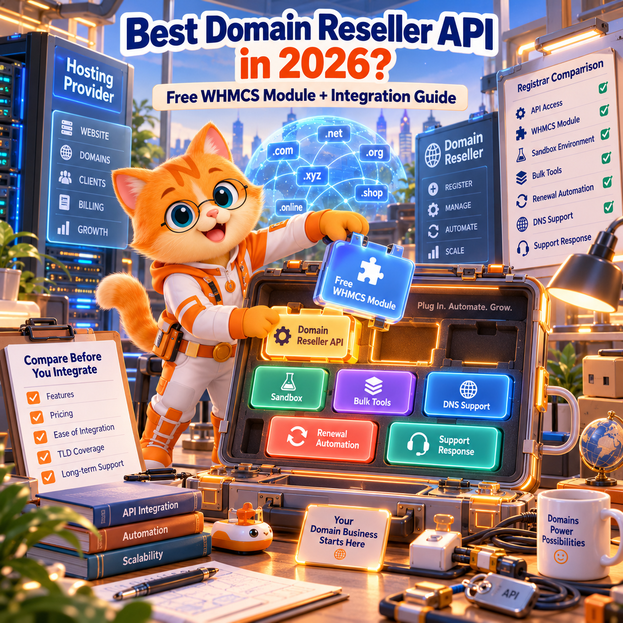 Best Domain Reseller API With a Free WHMCS Module in 2026? Comparison & Integration Guide Best Domain Reseller API With a Free WHMCS Module in 2026? Comparison & Integration Guide