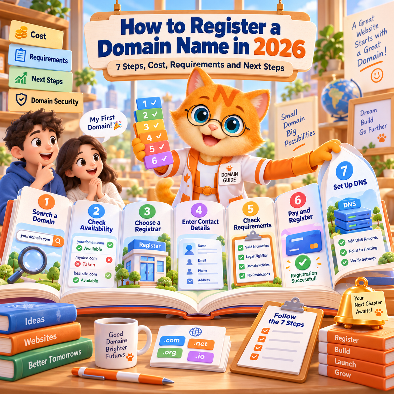 How to Register a Domain Name in 2026: 7 Steps, Cost, Requirements and What to Do Next How to Register a Domain Name in 2026: 7 Steps, Cost, Requirements and What to Do Next