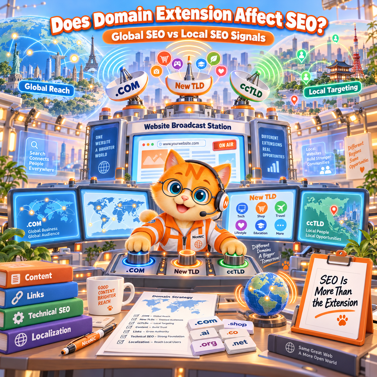 Does Domain Extension Affect SEO? .COM, New TLDs, ccTLDs and International SEO Explained Does Domain Extension Affect SEO? .COM, New TLDs, ccTLDs and International SEO Explained
