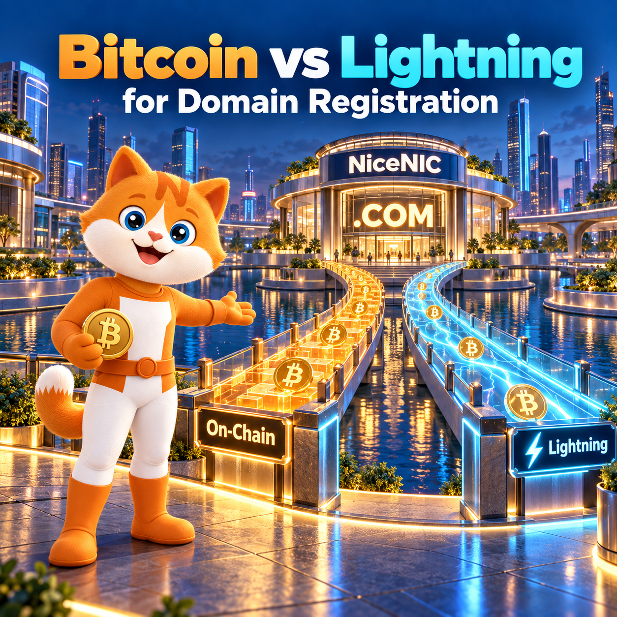 Bitcoin vs Lightning for Domain Registration: Fees, Speed and Which to Choose Bitcoin vs Lightning for Domain Registration: Fees, Speed and Which to Choose