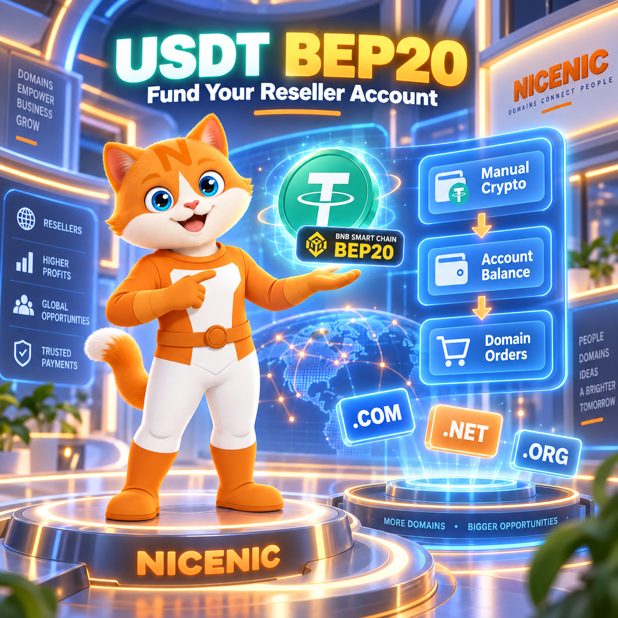 How to Fund a Domain Reseller Account With USDT BEP20 in 2026 How to Fund a Domain Reseller Account With USDT BEP20 in 2026