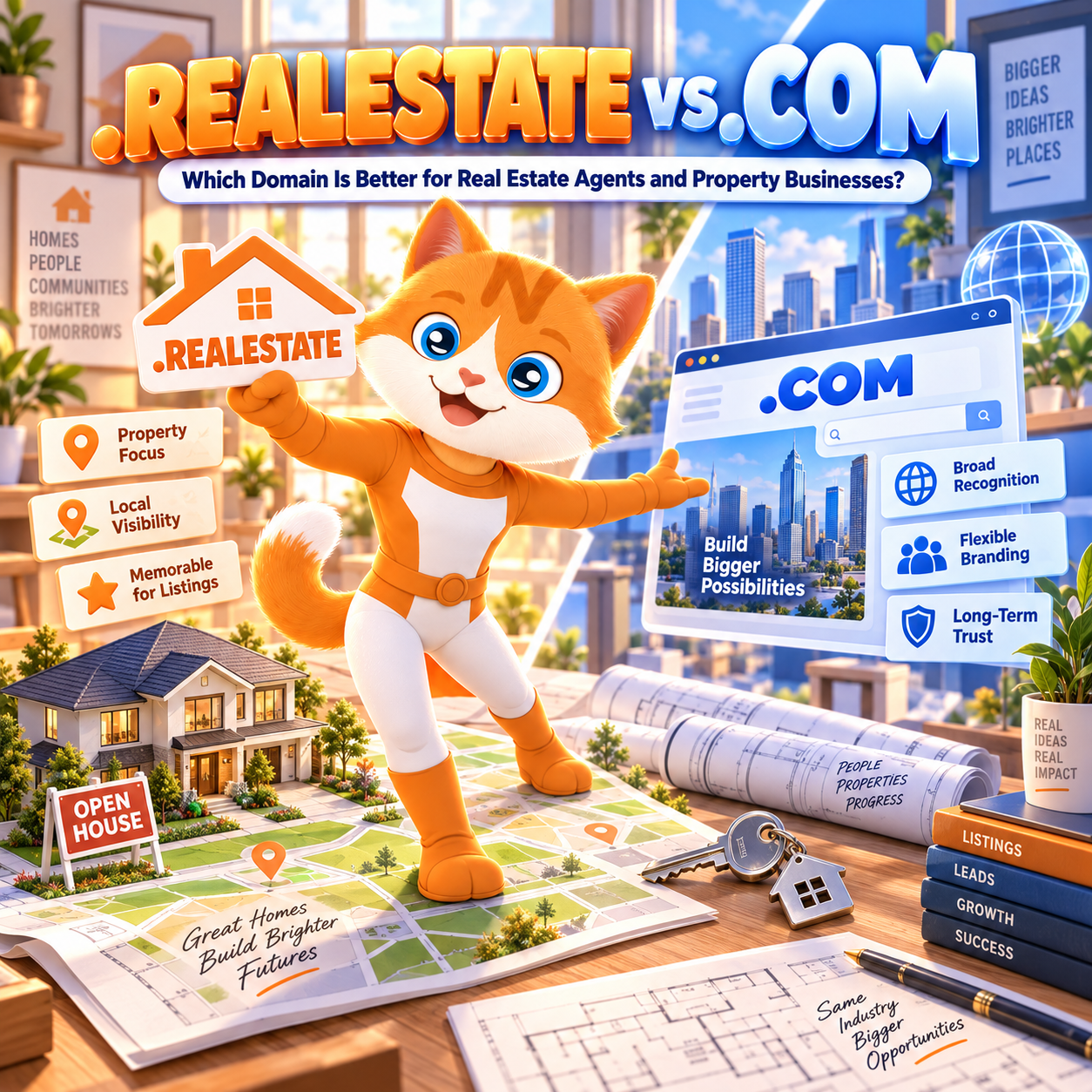 .REALESTATE vs .COM: Which Domain Is Better for Real Estate Agents and Property Businesses? .REALESTATE vs .COM: Which Domain Is Better for Real Estate Agents and Property Businesses?