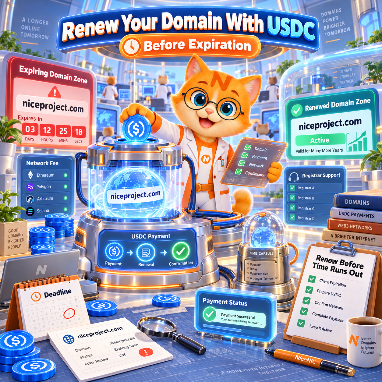How to Renew a Domain With USDC: Fees, Networks, and Registrar Payment Guide How to Renew a Domain With USDC: Fees, Networks, and Registrar Payment Guide