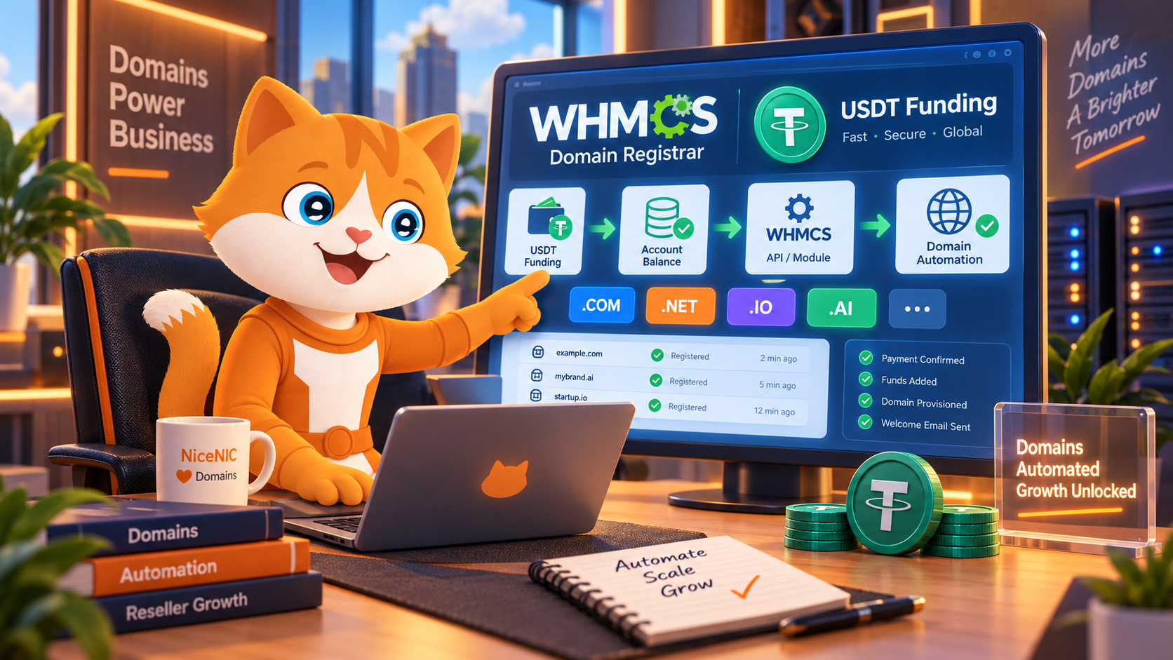 WHMCS Domain Registrar With USDT Funding (2026 Guide) WHMCS Domain Registrar With USDT Funding (2026 Guide)