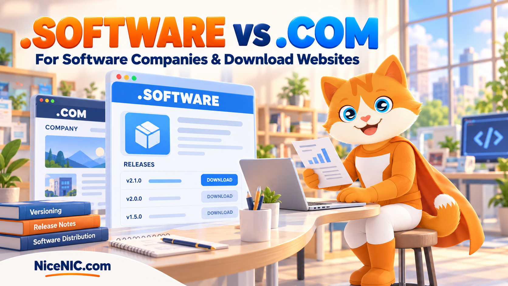 .SOFTWARE vs .COM: Which Domain Is Better for Software Companies and Download Websites? .SOFTWARE vs .COM: Which Domain Is Better for Software Companies and Download Websites?
