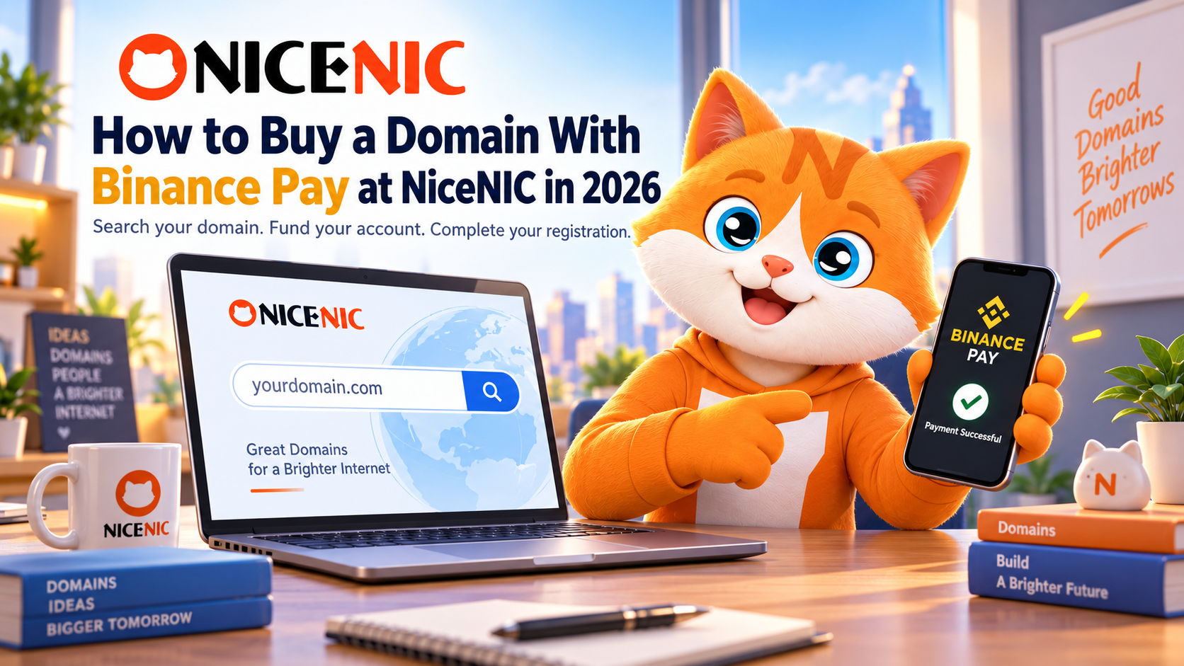 How to Buy a Domain With Binance Pay at NiceNIC in 2026