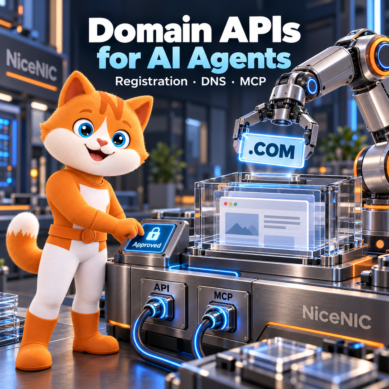 Domain APIs for AI Agents: Registration, DNS, MCP and Spending Controls