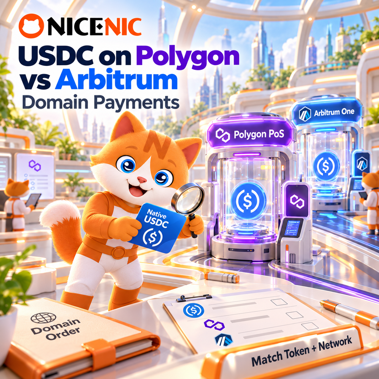USDC on Polygon vs Arbitrum for Domain Payments: Fees & Network Compatibility