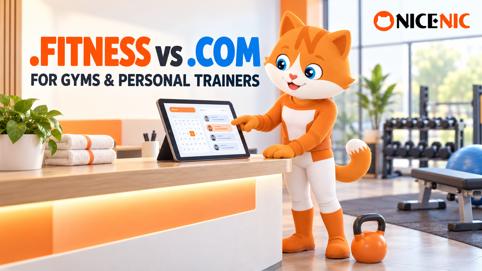 .FITNESS vs .COM: Which Domain Is Better fatau Gyms dan Personal Trainers?