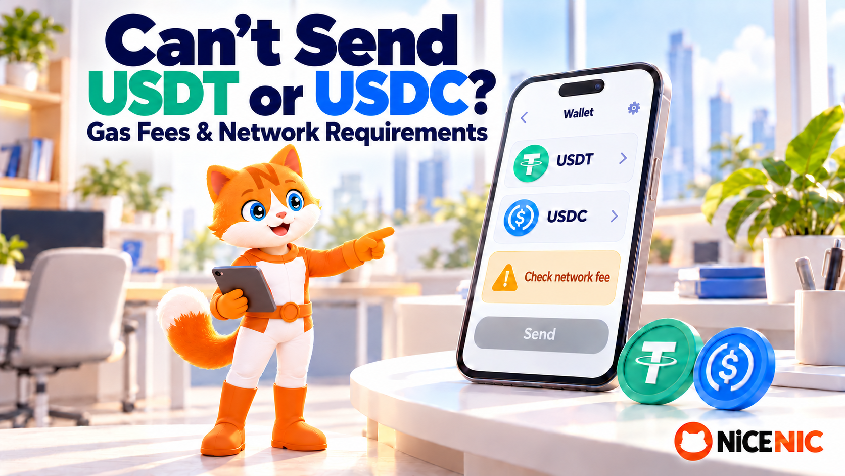 Why Can't I Send USDT немесе USDC? Gas Fees және Netwнемесеk Requirements Explained (2026)
