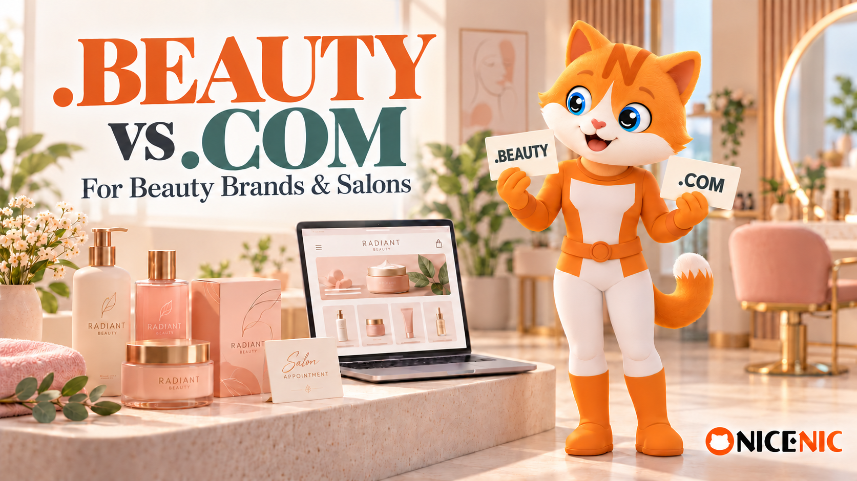 .BEAUTY vs .COM: Which Домен Is Better fнемесе Beauty Brжәнеs және Salons?